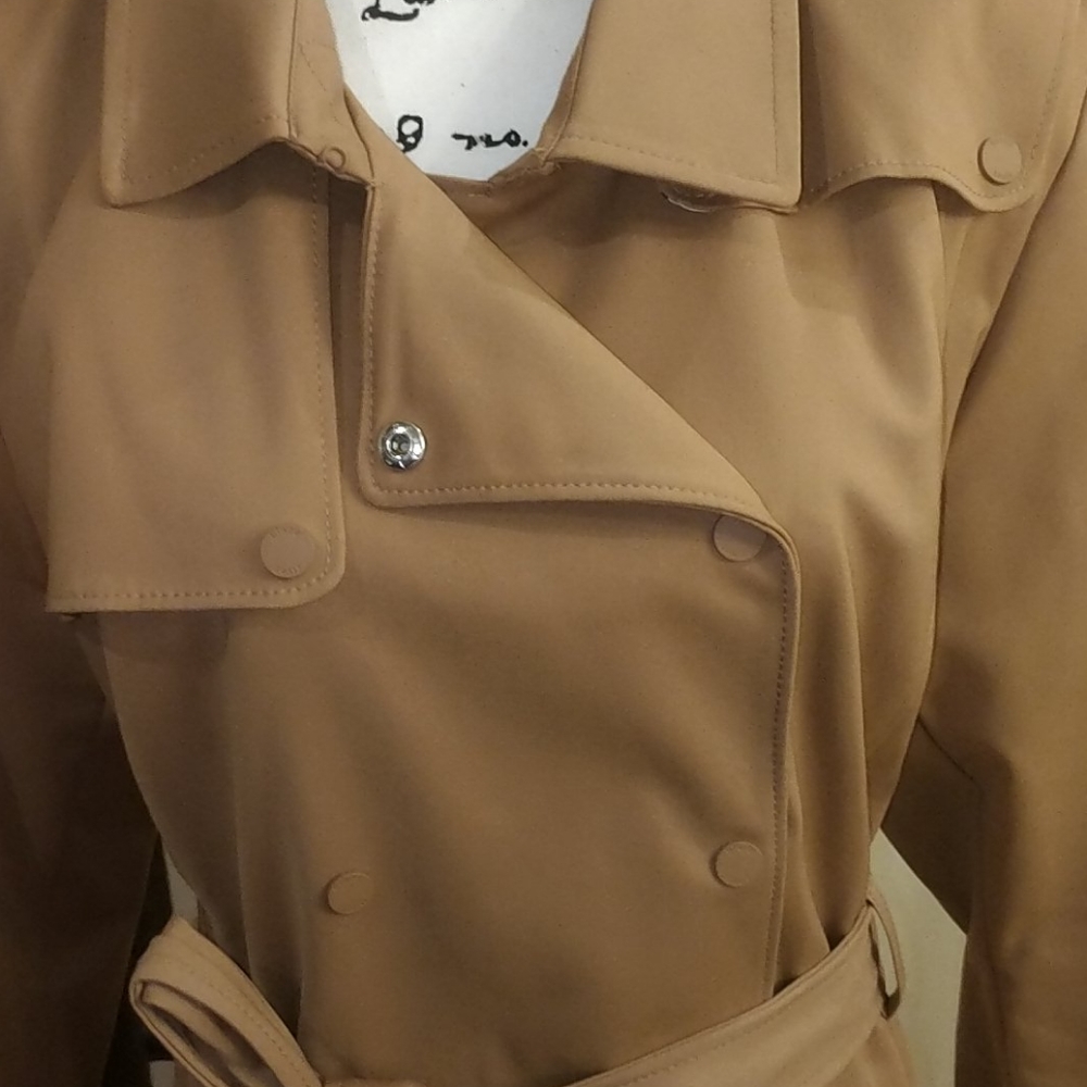 Black Rivet Women's Trench coat - Picture 3 of 9